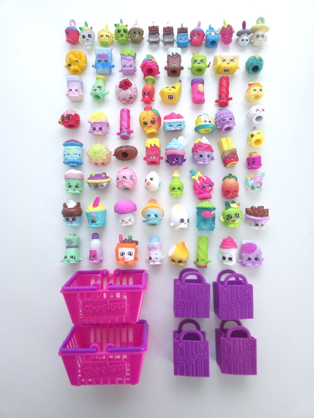 Shopkins Mini Figures Mixed Lot of Food Themed Shopkins and Accessories